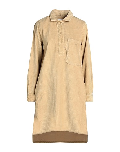 OBEY Midi dress Beige 100% Cotton