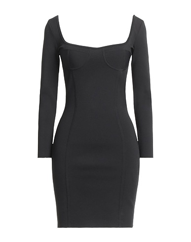 CELINE Sheath dress Black 83% Viscose, 17% Polyester