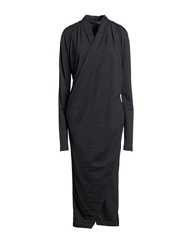 BRUNELLO CUCINELLI Midi dress Lead 94% Virgin Wool, 6% Elastane, Brass, Acetate, Silk