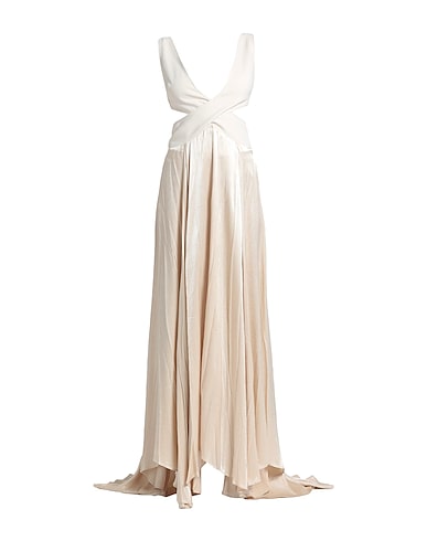 PINKO Vestito lungo Beige 100% Viscosa, Poliestere