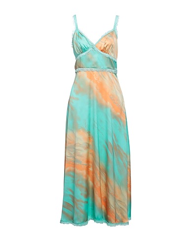 Y.A.S. Long dress Turquoise 100% Polyester