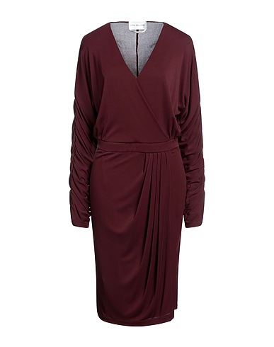 ANNA MOLINARI BLUMARINE Midi dress Plum 80% Acetate, 20% Polyamide