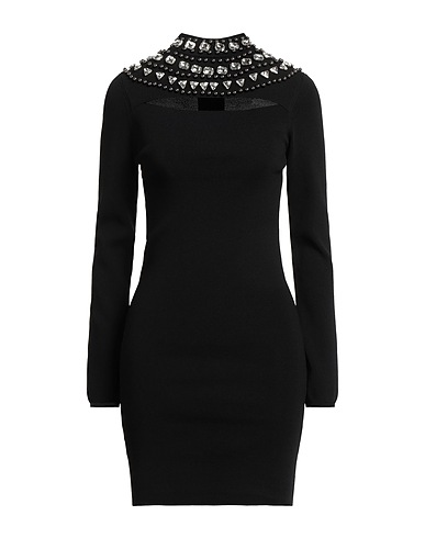 PINKO Sheath dress Black 55% Viscose, 43% Polyamide, 2% Elastane