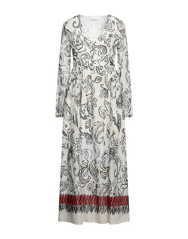 SKILLS & GENES Long dress Ivory 100% Cotton