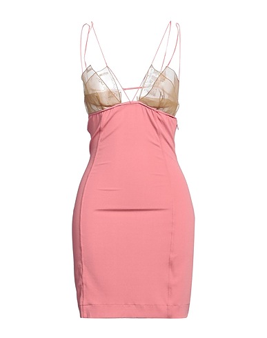 NENSI DOJAKA Sheath dress Pink 83% Viscose, 12% Polyamide, 5% Elastane, Silk, Polyester