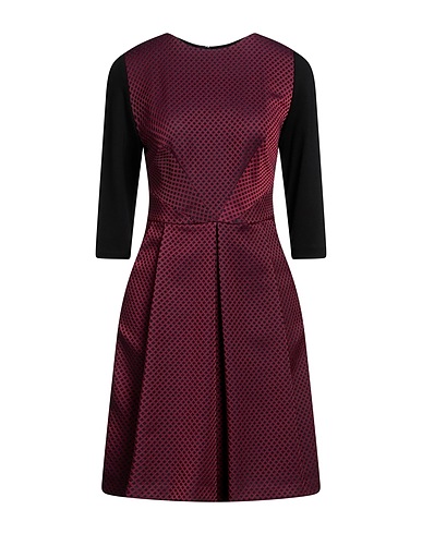 HANITA Short dress Garnet 100% Polyester, Viscose, Cotton, Elastane