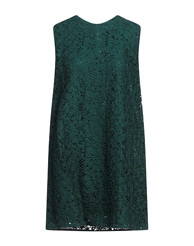 NIŪ Short dress Emerald green 80% Cotton, 20% Polyamide