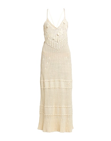 ETRO Long dress Pastel yellow 75% Linen, 25% Silk