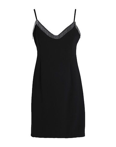 REBEL QUEEN by LIU •JO Short dress Black 91% Polyester, 9% Elastane