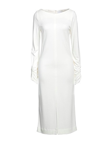 NENETTE Midi dress Ivory 95% Viscose, 5% Elastane