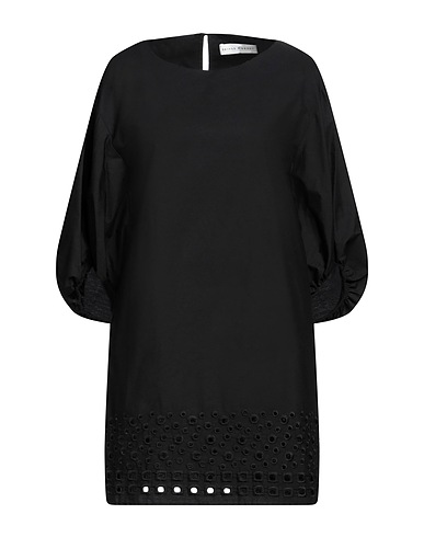 SKILLS & GENES Short dress Black 100% Cotton