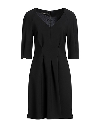 W LES FEMMES by BABYLON Vestito corto Nero 95% Poliolefine, 5% Elastan