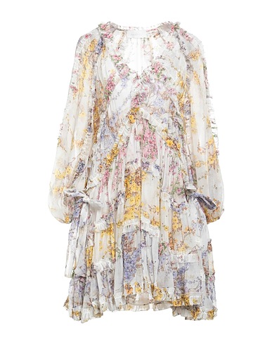 ZIMMERMANN Short dress Off white 100% Silk