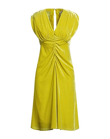 ANNA MOLINARI BLUMARINE Vestito midi Verde lime 75% Viscosa, 25% Poliammide