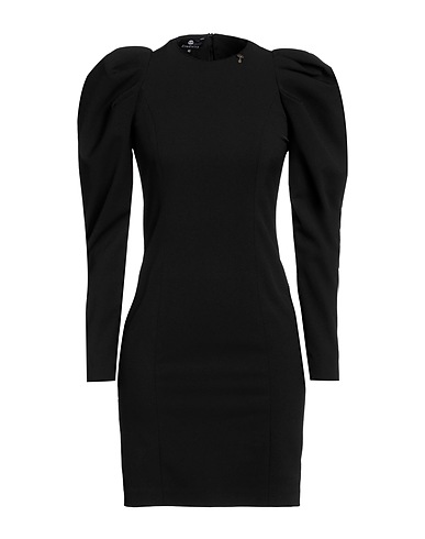 DIVEDIVINE Short dress Black 96% Polyester, 4% Elastane