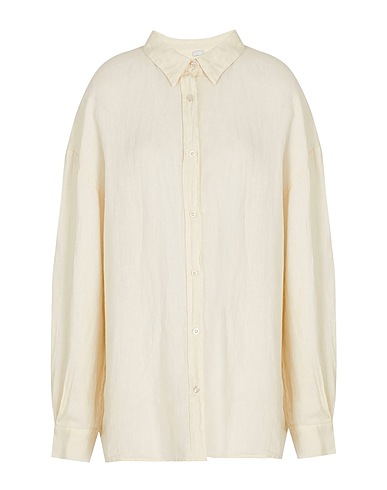 8 by YOOX Linen shirt LINEN ESSENTIAL SHIRT
 Cream 100% Linen