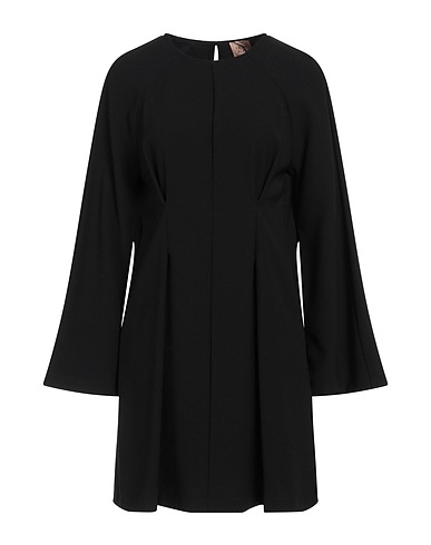 MÊME ROAD Short dress Black 97% Polyester, 3% Elastane