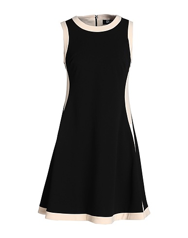 DKNY Short dress Black 96% Polyester, 4% Elastane