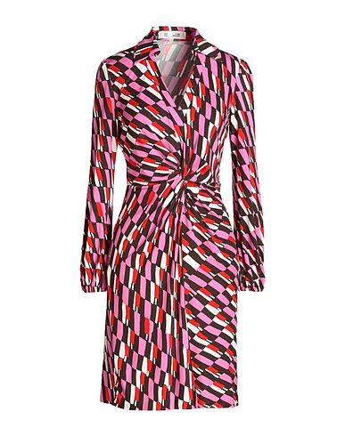 DIANE VON FURSTENBERG Kleid für das Büro Fuchsia 95% Viskose, 5% Elastan