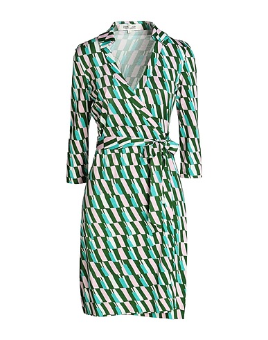 DIANE VON FURSTENBERG Midi dress Green 100% Silk