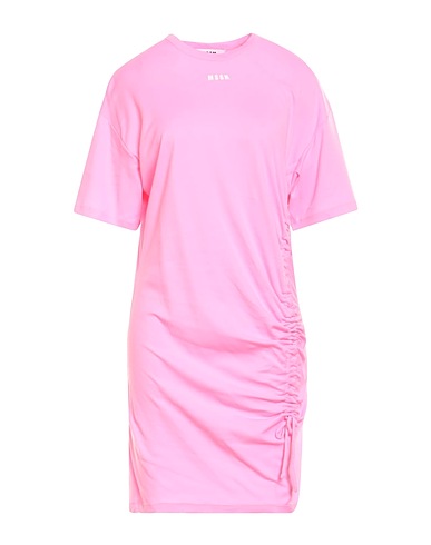 MSGM Kurzes Kleid ROSA 100% Baumwolle