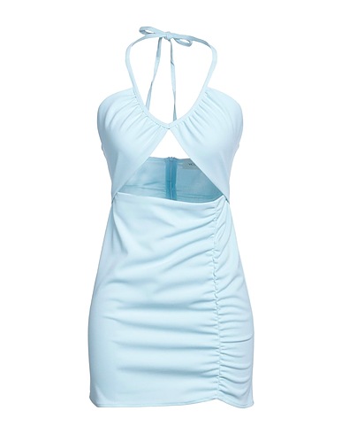 VICOLO Sheath dress Sky blue 95% Polyester, 5% Elastane