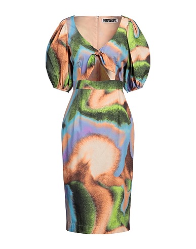ROTATE BIRGER CHRISTENSEN Midi dress Green 100% Organic cotton