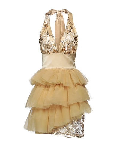 NORA BARTH Minivestido Oro 100% Poliamida