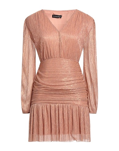 VANESSA SCOTT Kurzes Kleid Roségold 95% Polyester, 5% Lurex®