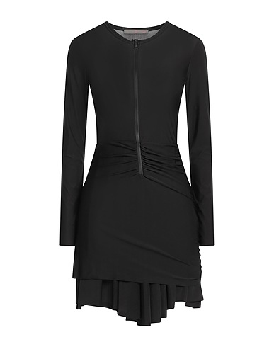 19.70 NINETEEN SEVENTY Short dress Black 77% Polyamide, 23% Elastane