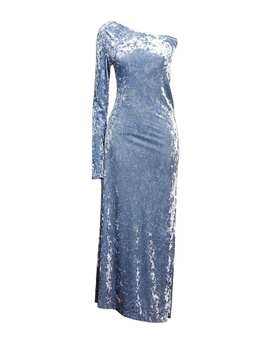 SSHEENA Long dress Sky blue 93% Polyester, 7% Elastane