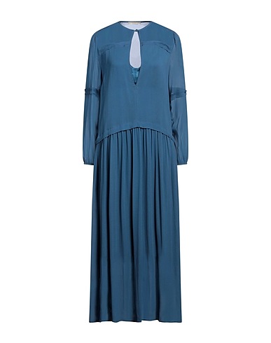 SEVENTY VENEZIA Long dress Pastel blue 100% Viscose