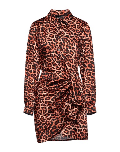 VANESSA SCOTT Shirt dress Orange 100% Polyester