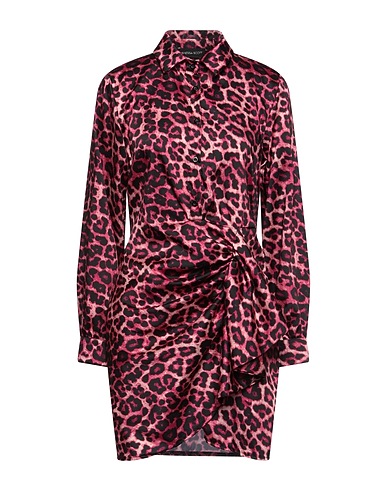 VANESSA SCOTT Shirt dress Magenta 100% Polyester