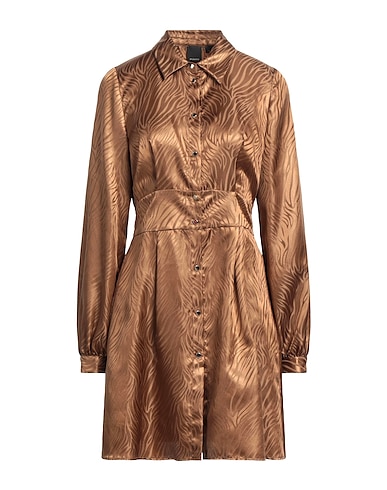 PINKO Shirt dress Camel 100% Polyester