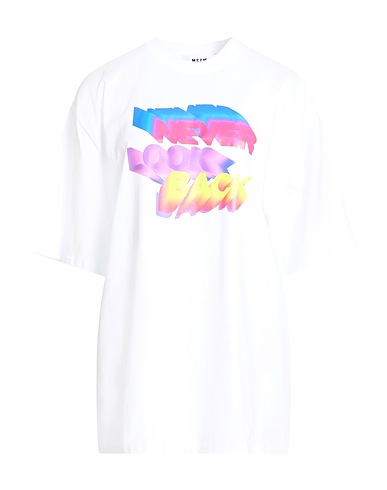 MSGM T-shirt White 100% Cotton