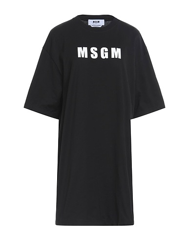 MSGM Short dress Black 100% Cotton