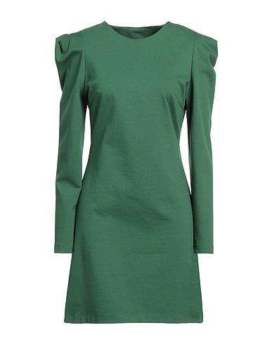 MARIUCCIA Short dress Green 68% Rayon, 27% Nylon, 5% Elastane