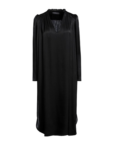 ICONA by KAOS Midi dress Black 75% Acetate, 25% Silk, Viscose, Polyurethane