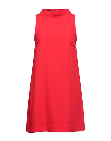 UP TO BE Vestito corto Rosso pomodoro 92% Poliestere, 8% Elastan
