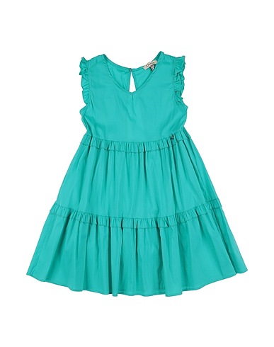 DIXIE Dress Turquoise 79% Cotton, 18% Polyamide, 3% Elastane