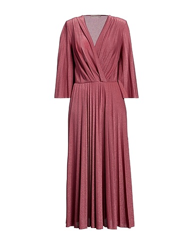 RINASCIMENTO Midi dress Antique rose 69% Viscose, 26% Polyester, 5% Elastane