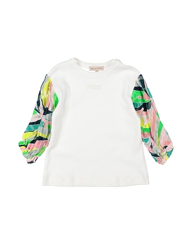 PUCCI Βρεφικό φόρεμα Λευκό 100% Βαμβάκι, Βισκόζη, Μετάξι