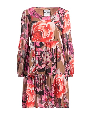 THE ABITO Milano Short dress Light brown 100% Viscose