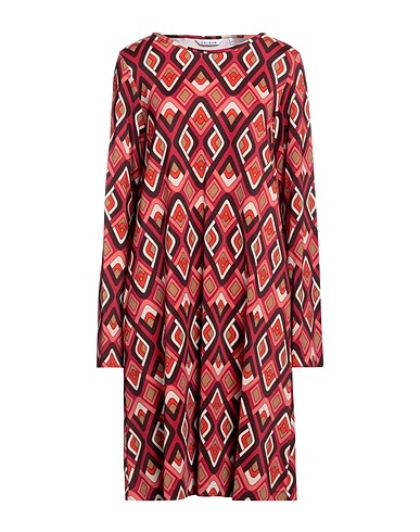 CALIBAN Short dress Garnet 96% Viscose, 4% Elastane