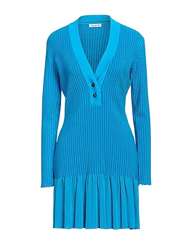 ALAÏA Office dress Azure 92% Viscose, 6% Polyamide, 2% Elastane