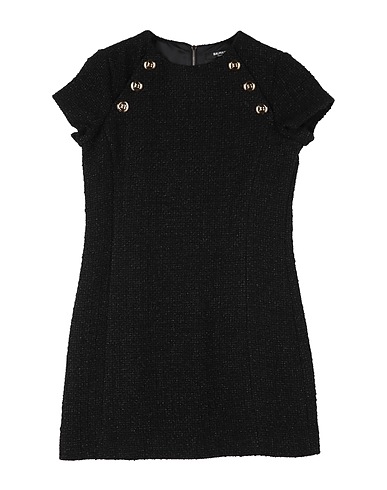 BALMAIN Dress Black 35% Virgin Wool, 30% Acrylic, 16% Polyamide, 10% Cotton, 9% Metallic Polyester