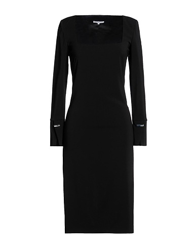 PATRIZIA PEPE Midi dress Black 97% Polyester, 3% Elastane