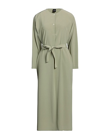 ASPESI Midi dress Sage green 100% Silk