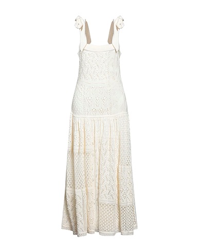 ZIMMERMANN Long dress Cream 100% Cotton
